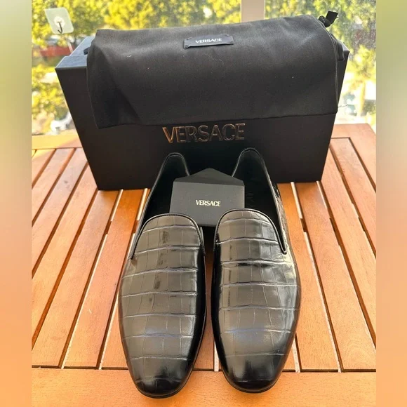 Versace | Shoes | New Authentic Versace Men Croc Embossed  display picture 1